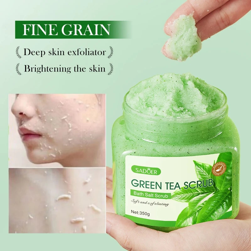 Exfoliating Green Tea Body Scrub for Smooth Radiant Skin