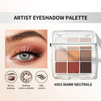 9-Color Professional Eyeshadow Palette for Daily and Party Looks