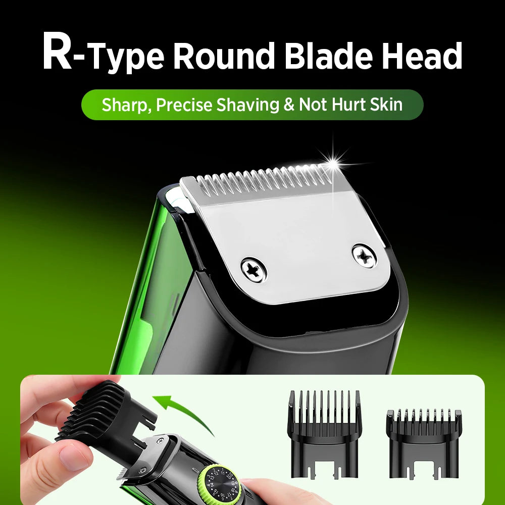 Cordless Vacuum Beard and Hair Trimmer
