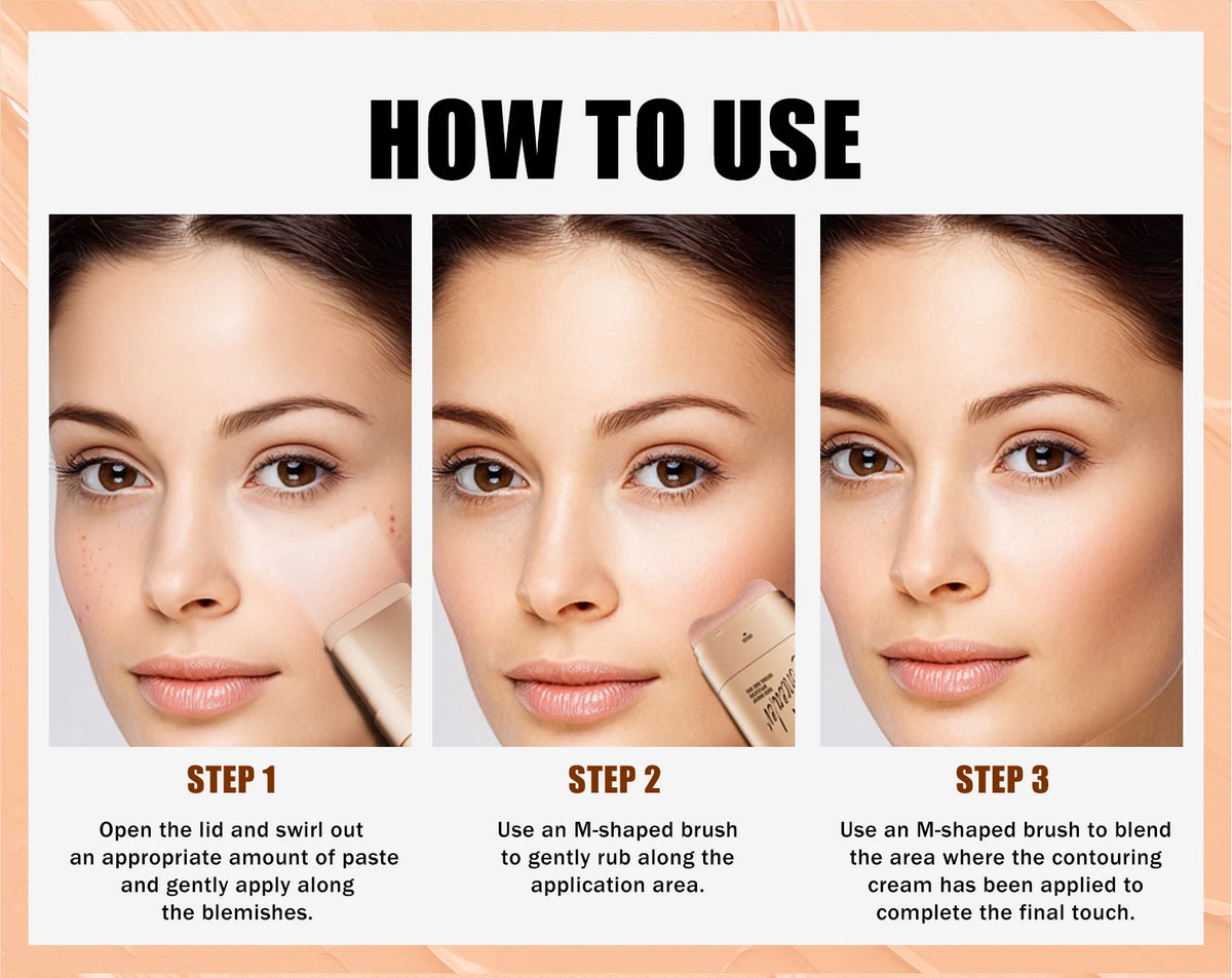 Four-Color All-Day Waterproof Face Concealer Palette