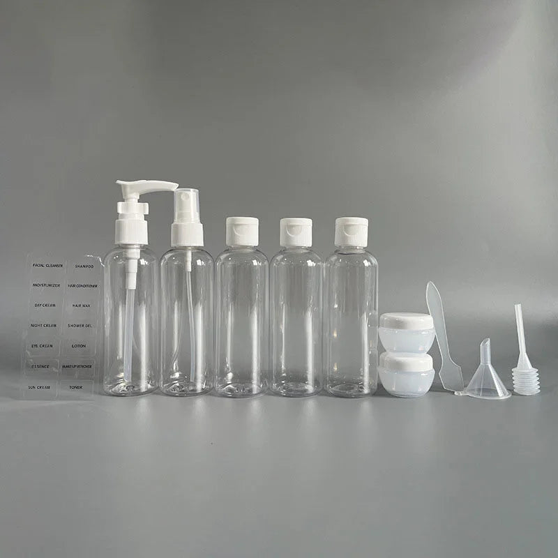 11-Piece Travel Refillable Cosmetic Bottle Set