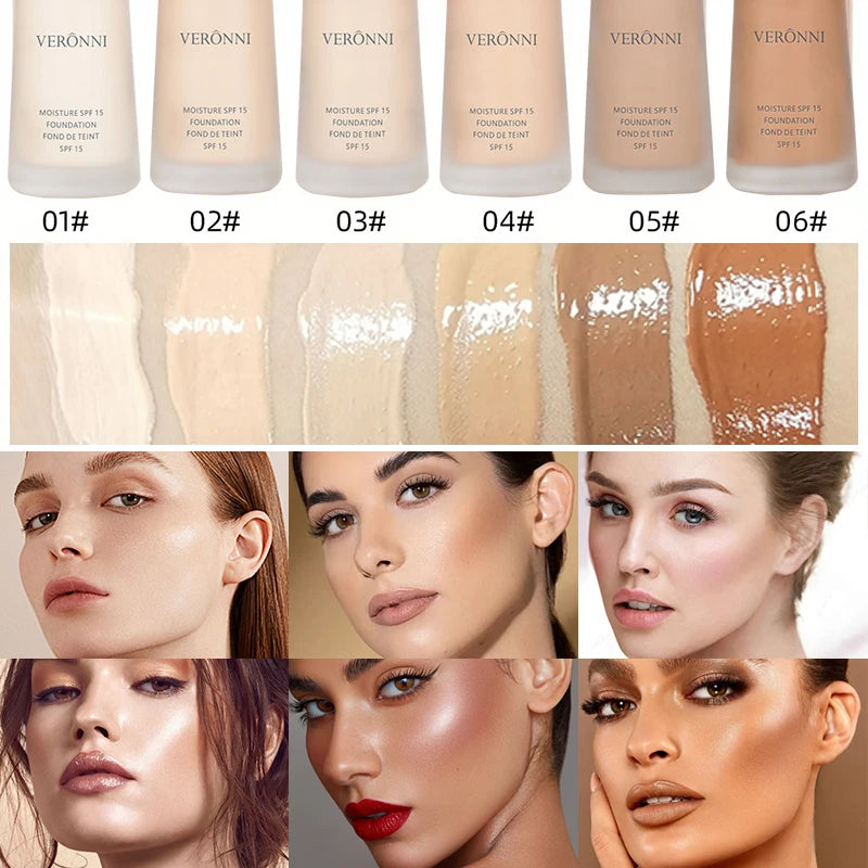 6-Color Full Coverage Face Concealer Foundation