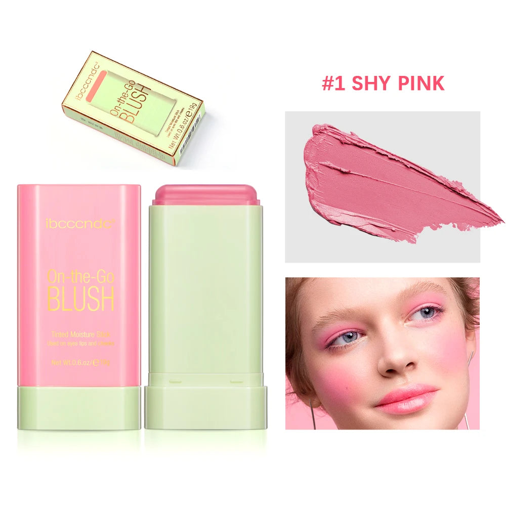 Cream Blush and Lip Tint Stick for Natural Glow
