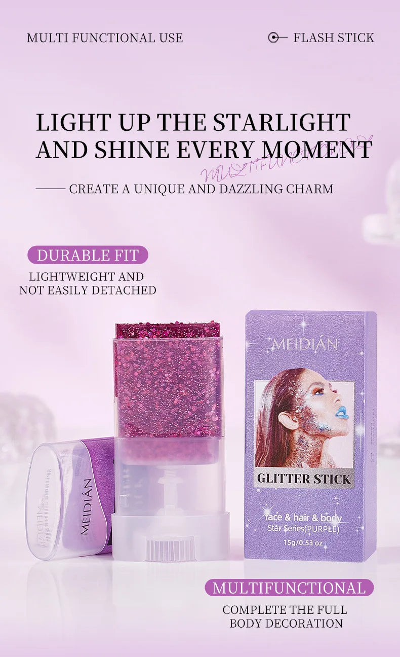 Shimmering Body and Face Glitter Stick