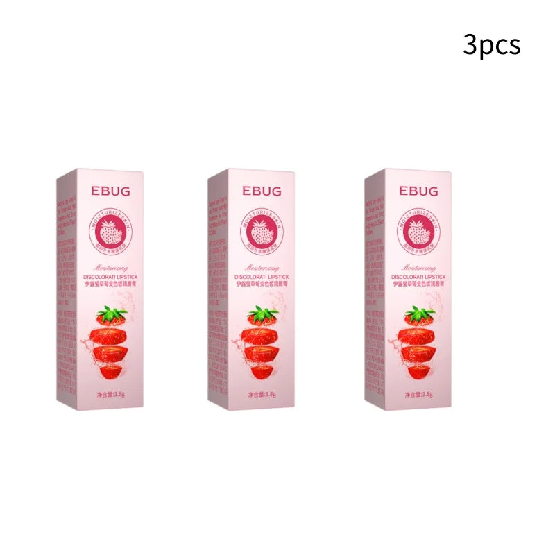 Color-Changing Strawberry Moisturizing Lip Balm
