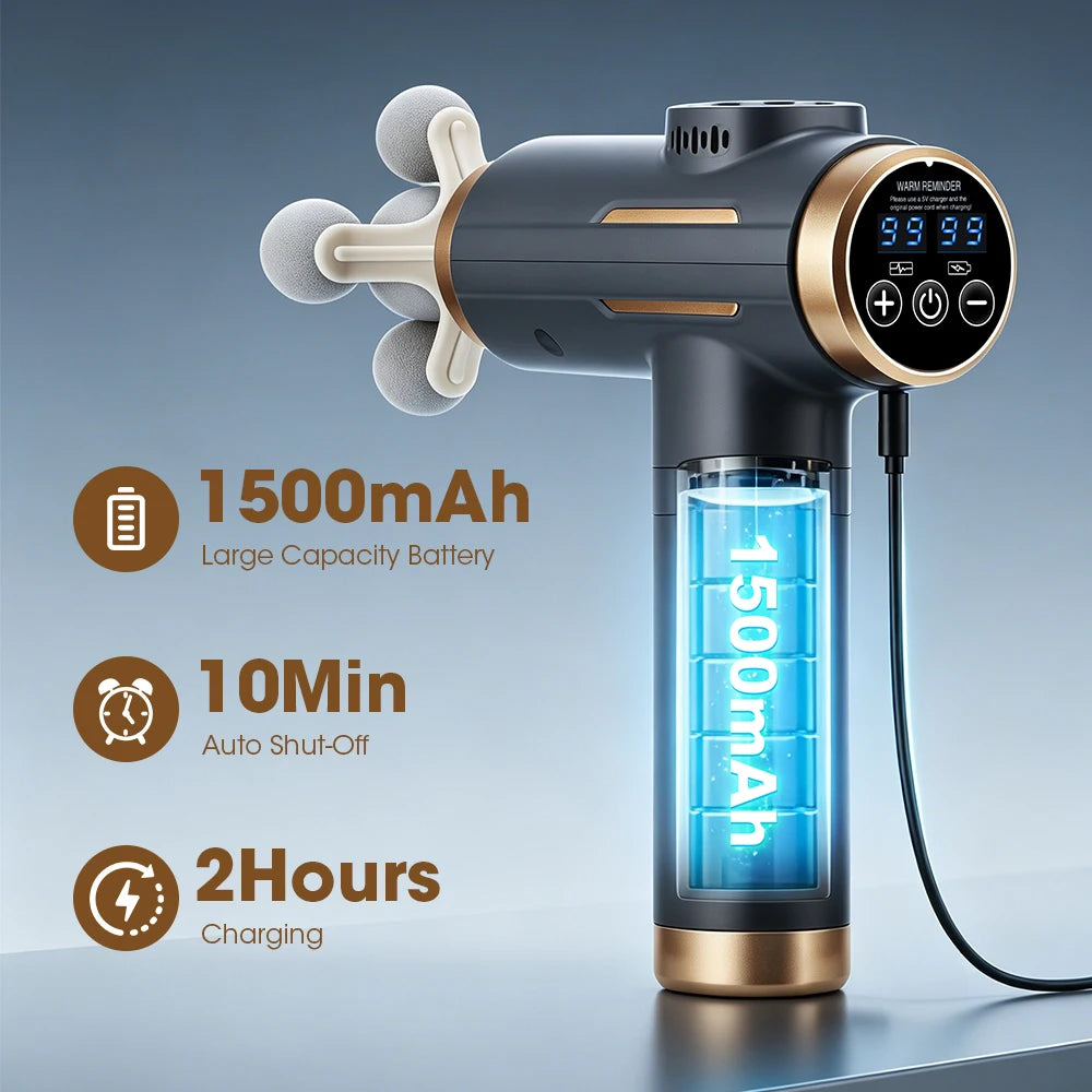 Portable Deep Tissue Percussion Muscle Massage Gun - 13