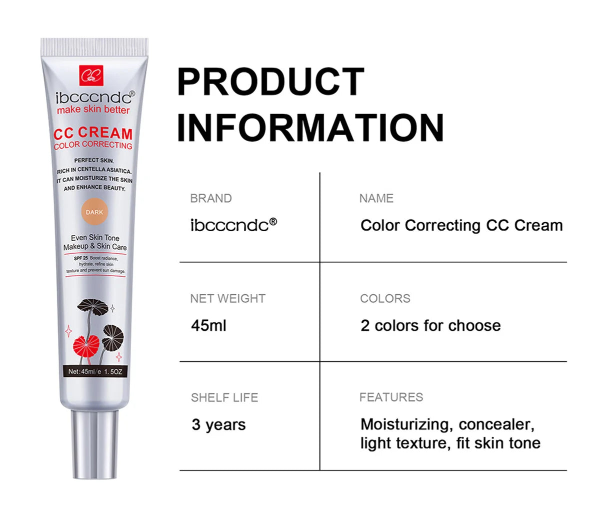 Color-Changing Flawless CC Cream Foundation - 16