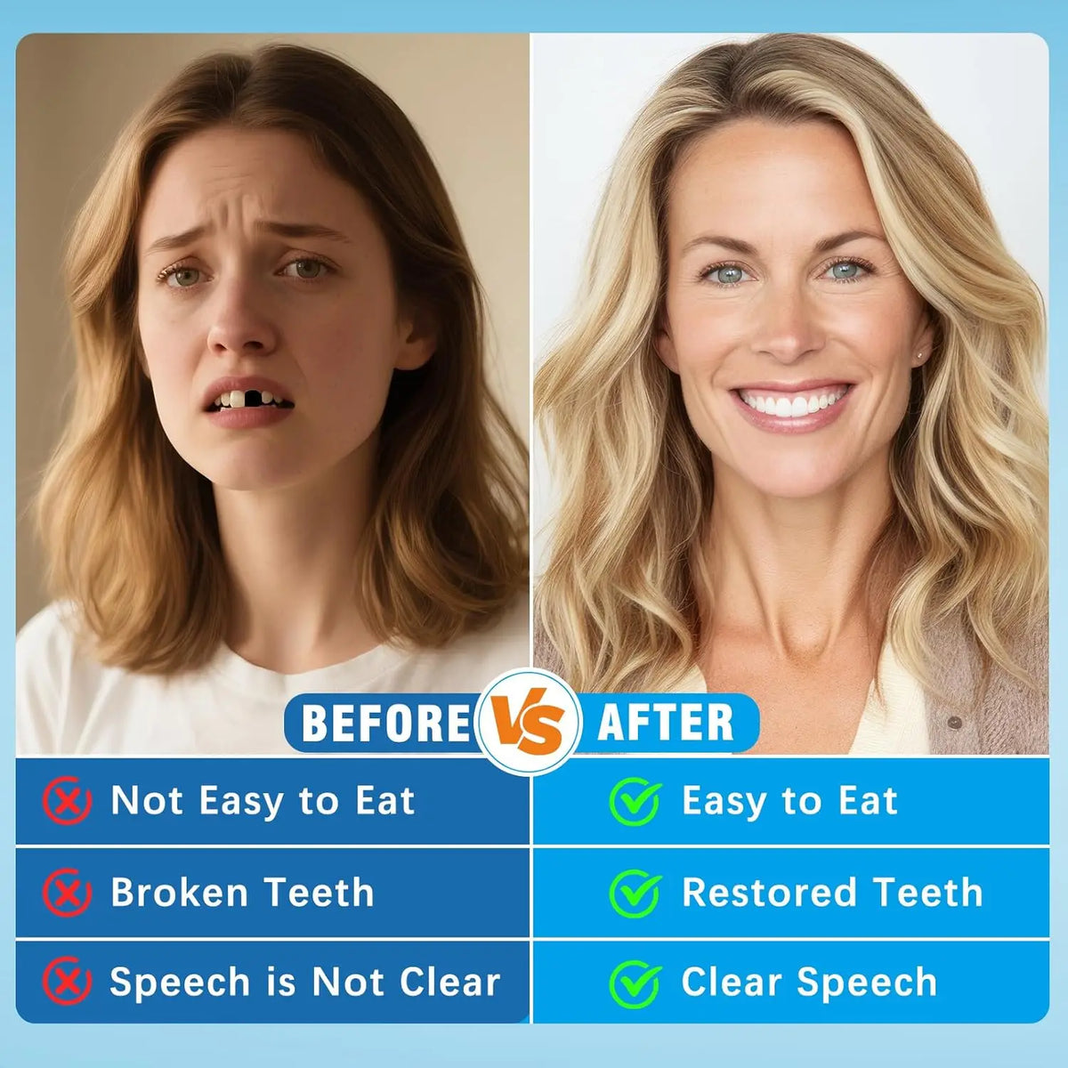 Comfort Fit Denture Set for Natural Smile