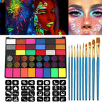 42-Color Water-Activated Face and Body Paint Makeup Set
