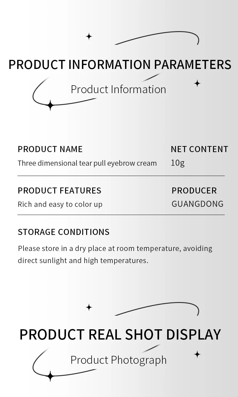 Waterproof Peel-Off Eyebrow Tint Gel