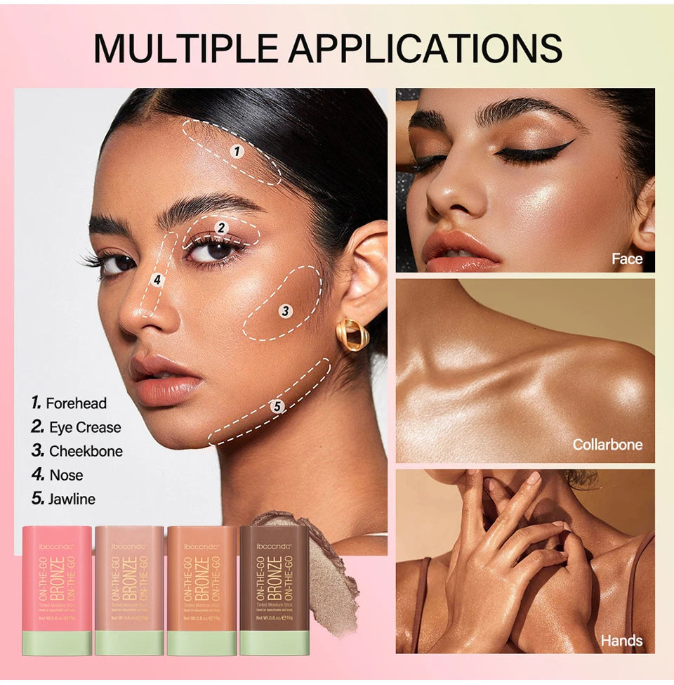 Multi-Purpose Face Sculpting and Bronzing Stick