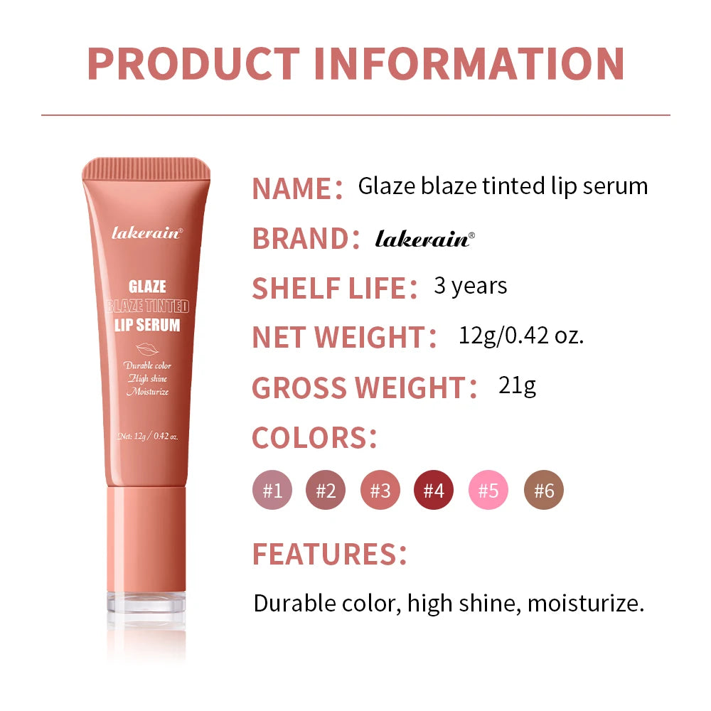 Hydrating Tinted Lip Serum for Plump and Glossy Lips