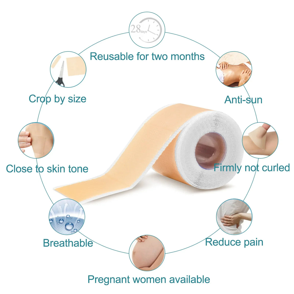 Silicone Scar Removal Tape for Effective Skin Healing
