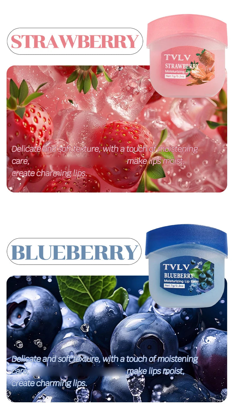 Hydrating Fruit Extract Lip Balm Set for Soft Smooth Lips