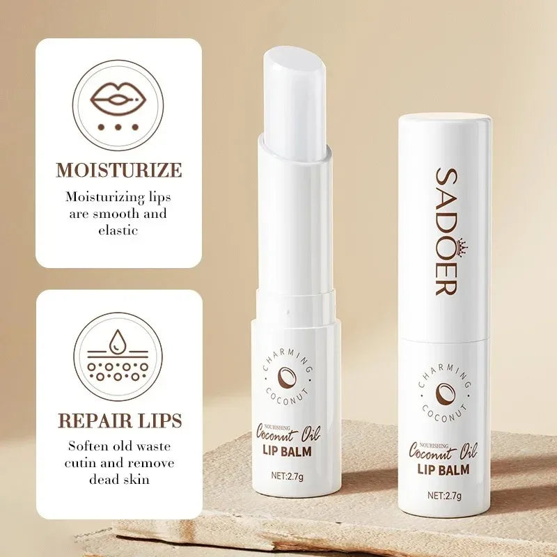Hydrating Coconut Oil Lip Balm for Daily Moisturizing Care