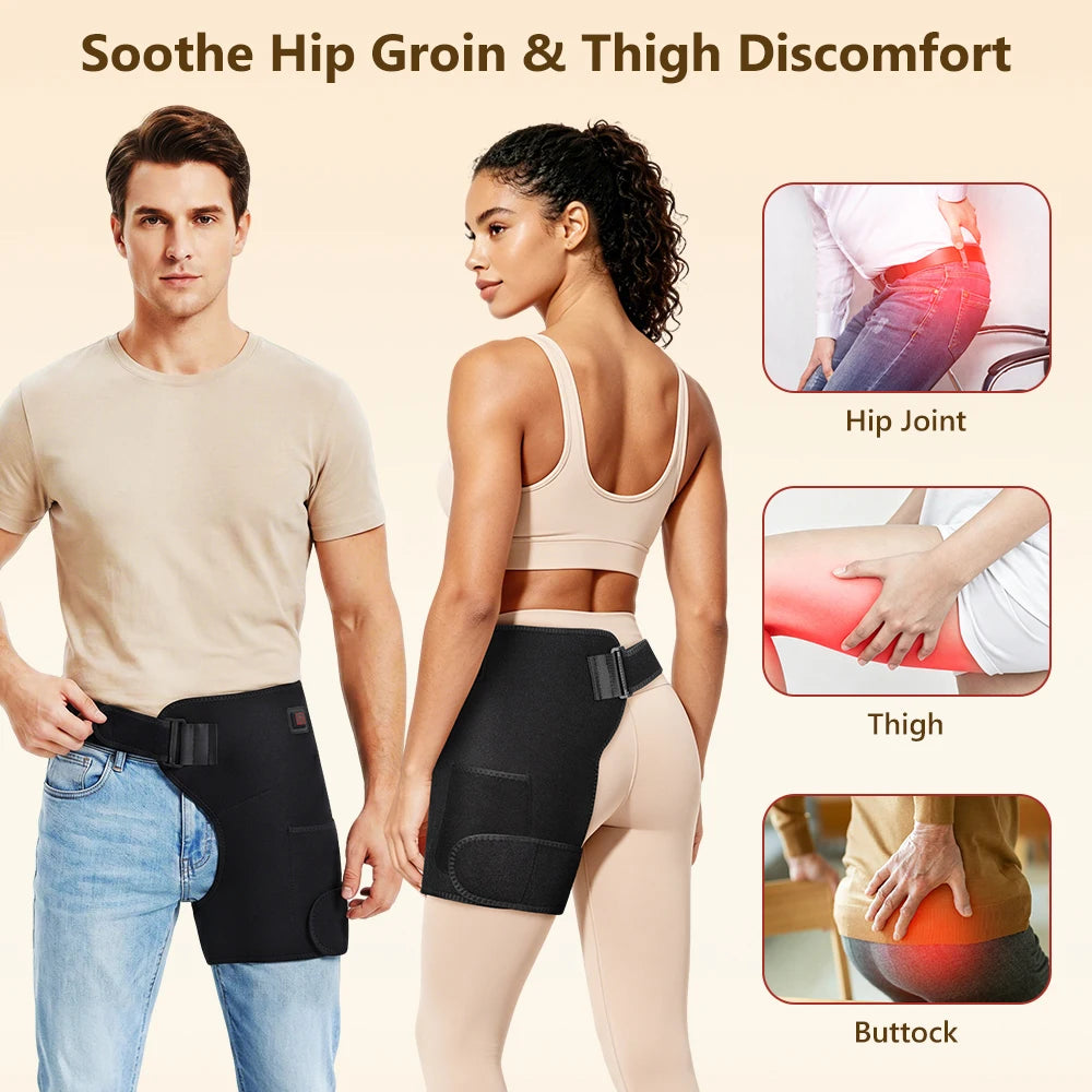 Red Light Therapy Heating Hip and Thigh Support Wrap