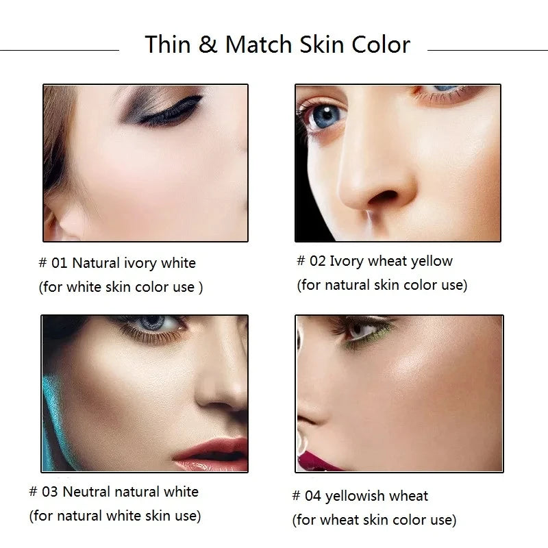 6-Color Full Coverage Face Concealer Foundation