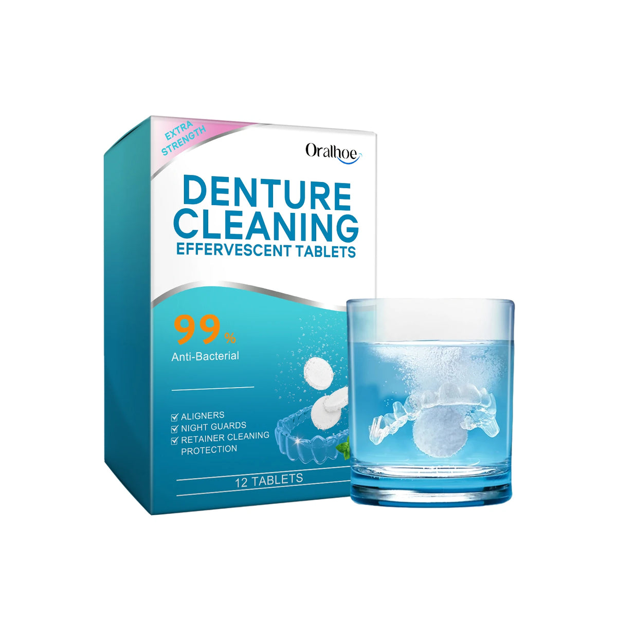Effervescent Denture and Retainer Cleaning Tablets