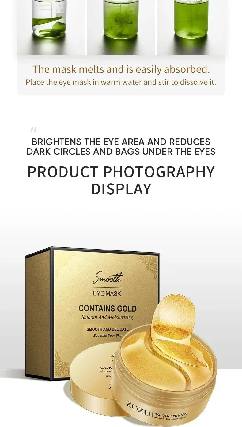 Gold Collagen & Avocado Under Eye Mask Patches - 15