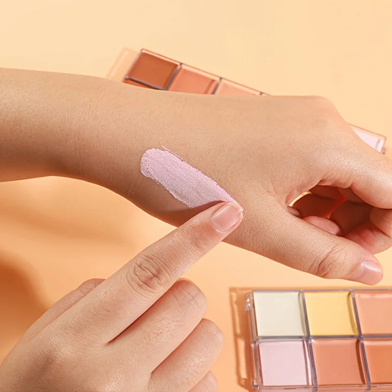 12-Color Full Coverage Concealer Palette for Flawless Skin