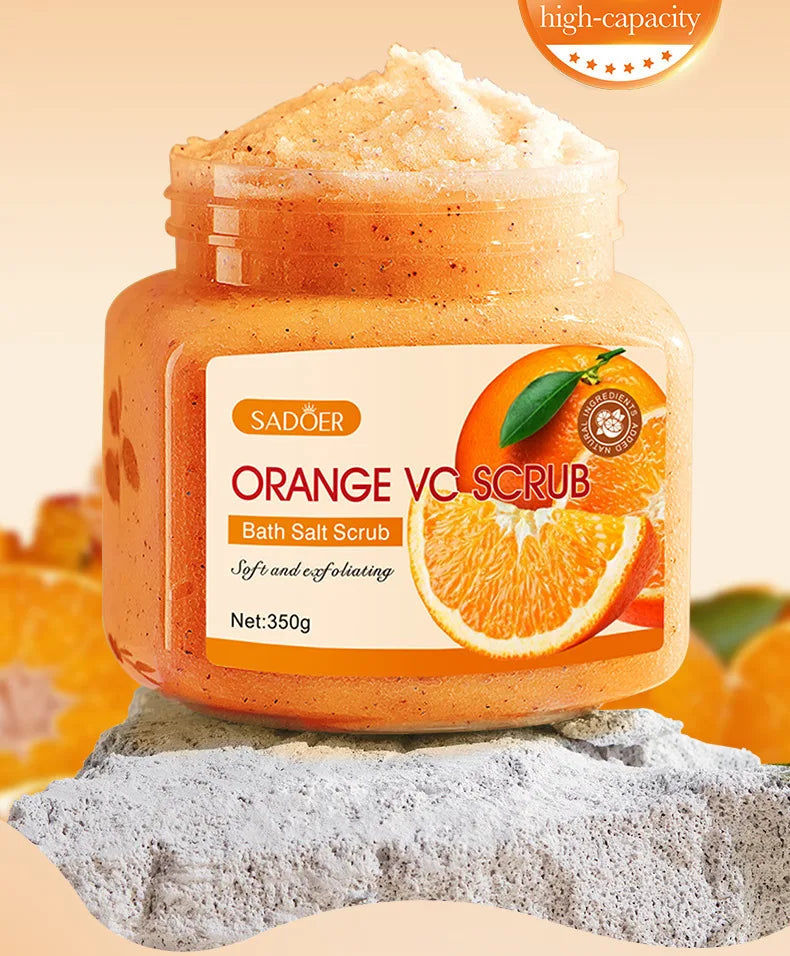 Exfoliating Body Bath Salt Scrub for Smooth Radiant Skin