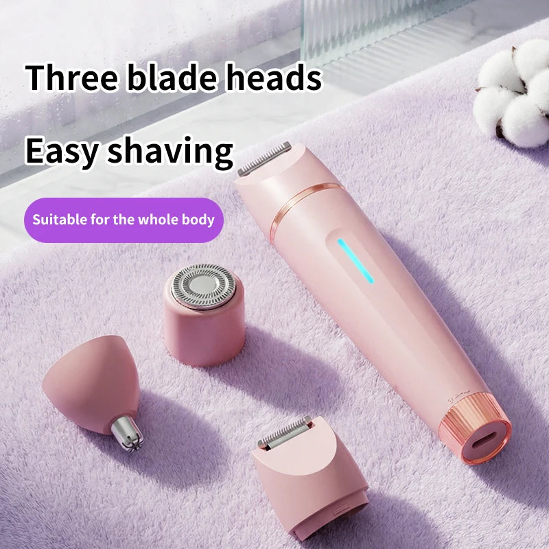 3-in-1 Waterproof Electric Shaver and Trimmer for Women - 2