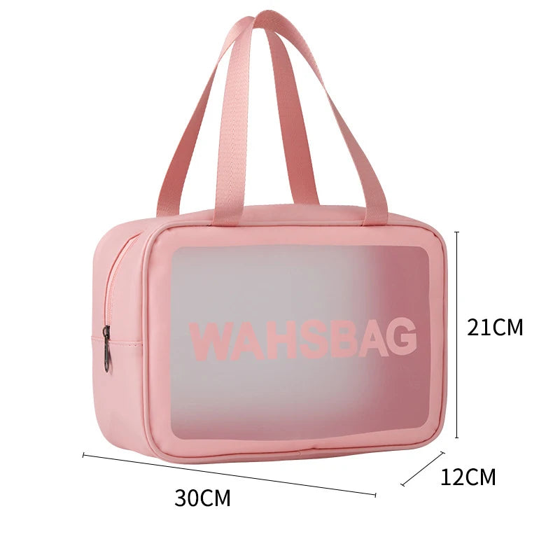 Waterproof Transparent Travel Toiletry and Cosmetic Organizer Bag