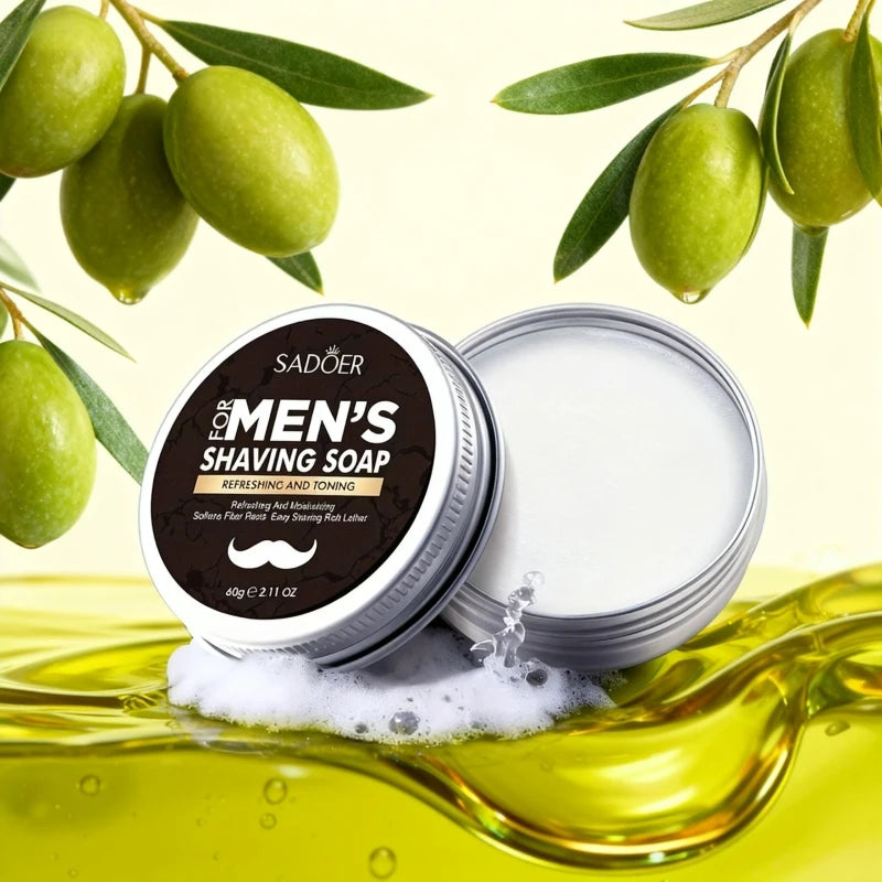Refreshing Men's Shaving Soap for a Smooth Close Shave