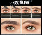 Waterproof Double-Ended Eyebrow Pen for Natural Brows