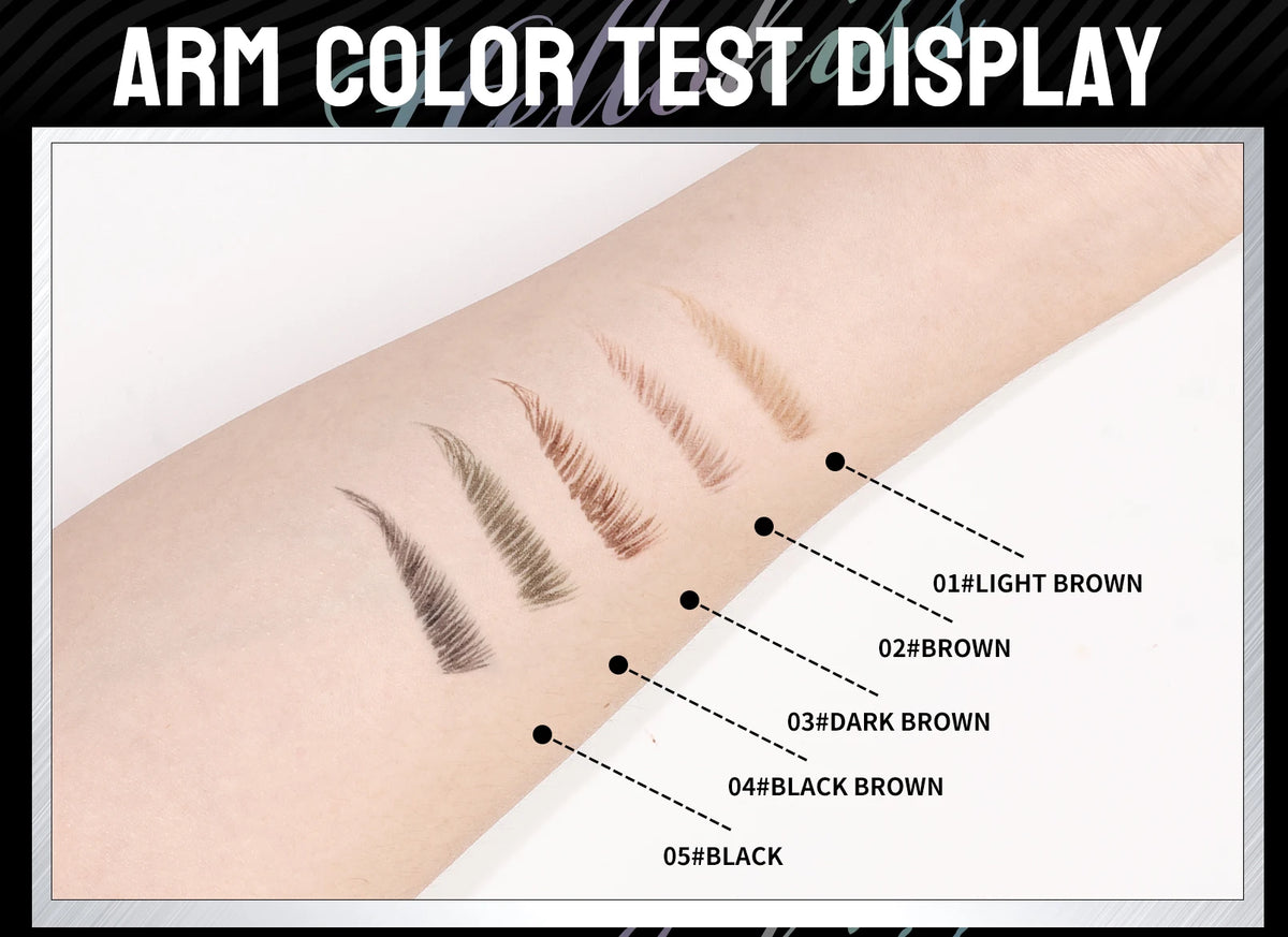 Double-Ended Waterproof Liquid Eyebrow Pen