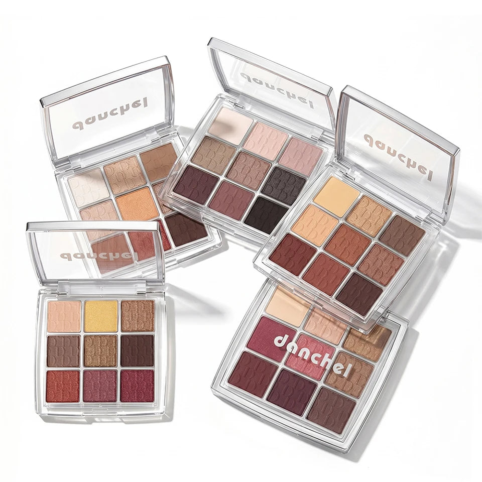 9-Color Professional Eyeshadow Palette for Daily and Party Looks