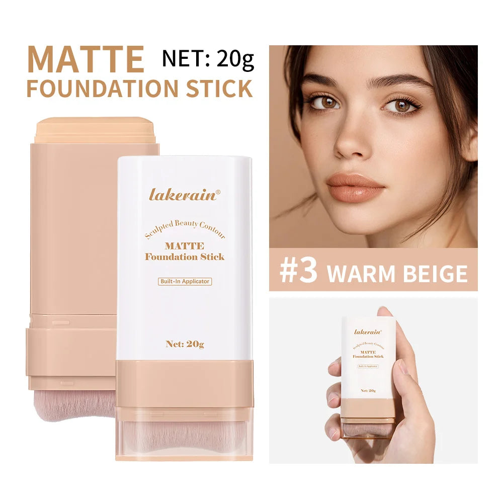 Matte Foundation Stick with Built-in Blending Brush - 41