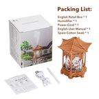 Portable Ultrasonic Pavilion Humidifier for Desk and Bedroom