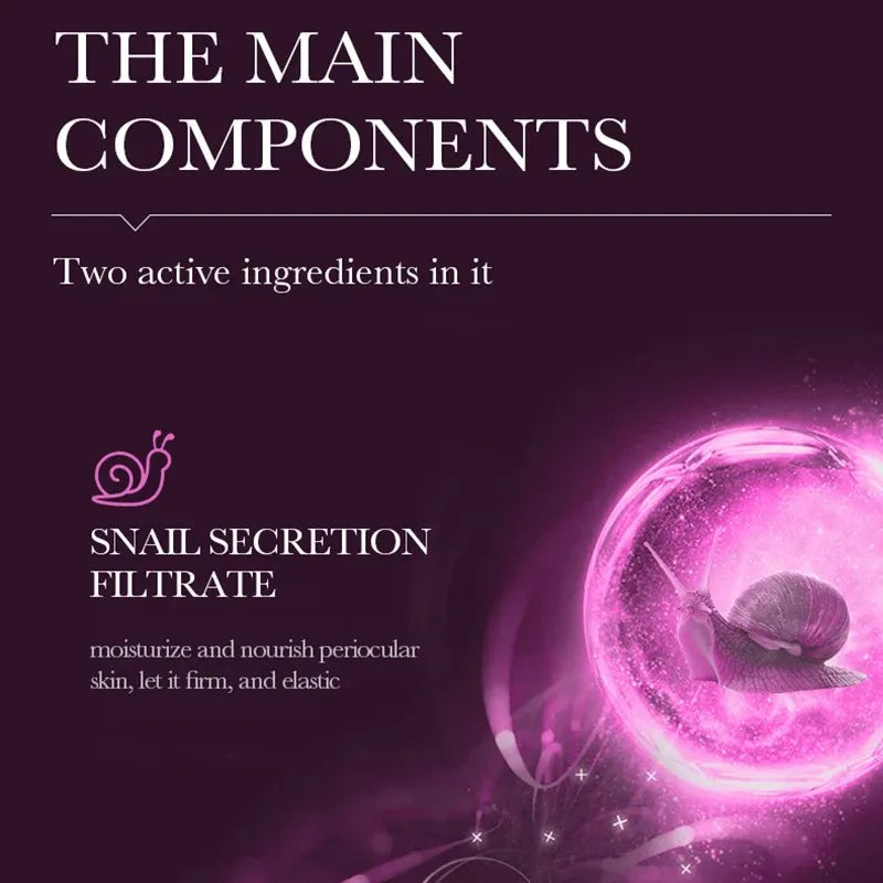 Snail Collagen Anti-Aging Eye Cream for Dark Circles and Puffiness