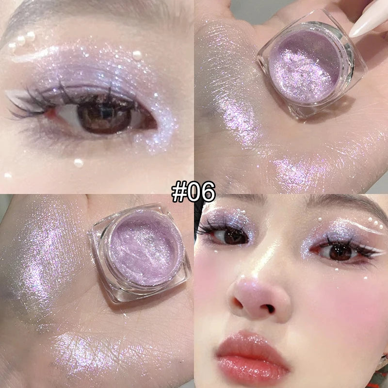 Shimmer Glitter Single Eyeshadow for Radiant Eye Makeup
