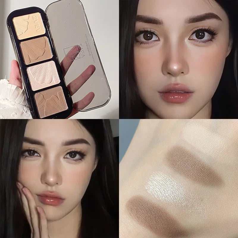 4-Color Sculpting Contour and Highlighter Palette