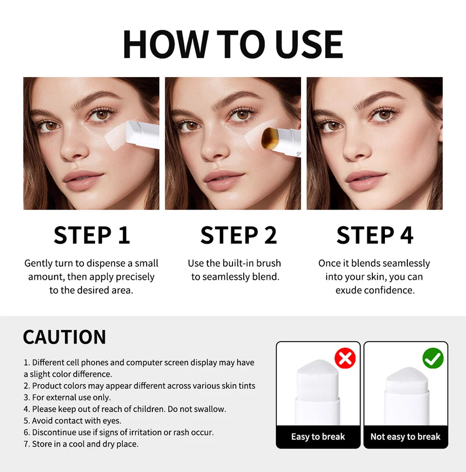 Color-Adapting Foundation Stick with Built-in Brush - 16