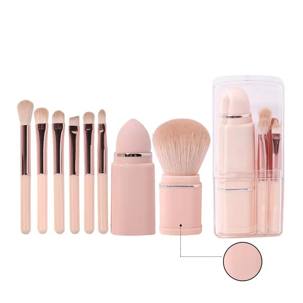 All-in-One Portable Travel Makeup Brush Set