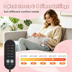 USB Heated Cat Plush Pillow for Period Cramps and Back Pain