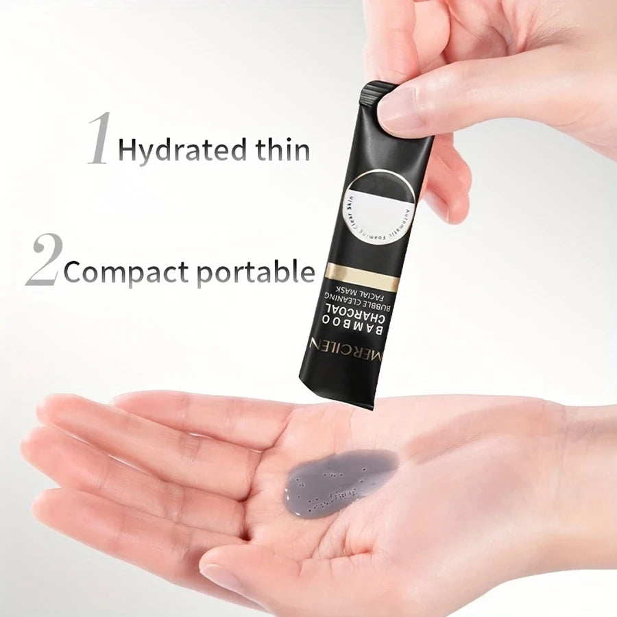 Bamboo Charcoal Deep Cleansing Bubble Facial Mask - 2