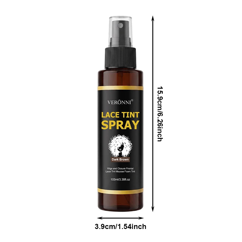Dark Brown Lace Tint Spray for Natural Wig Blending
