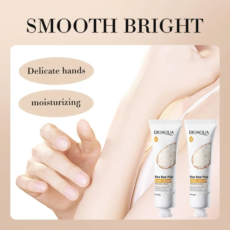 Moisturizing Rice Extract Hand Cream Set for Dry Skin