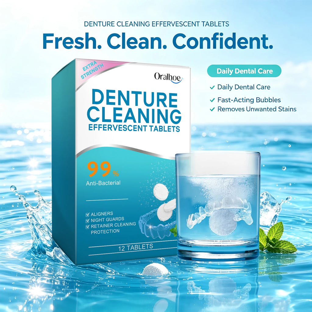 Effervescent Denture and Retainer Cleaning Tablets