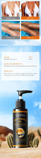 Streak-Free Self Tanning Bronzing Oil for Radiant Skin