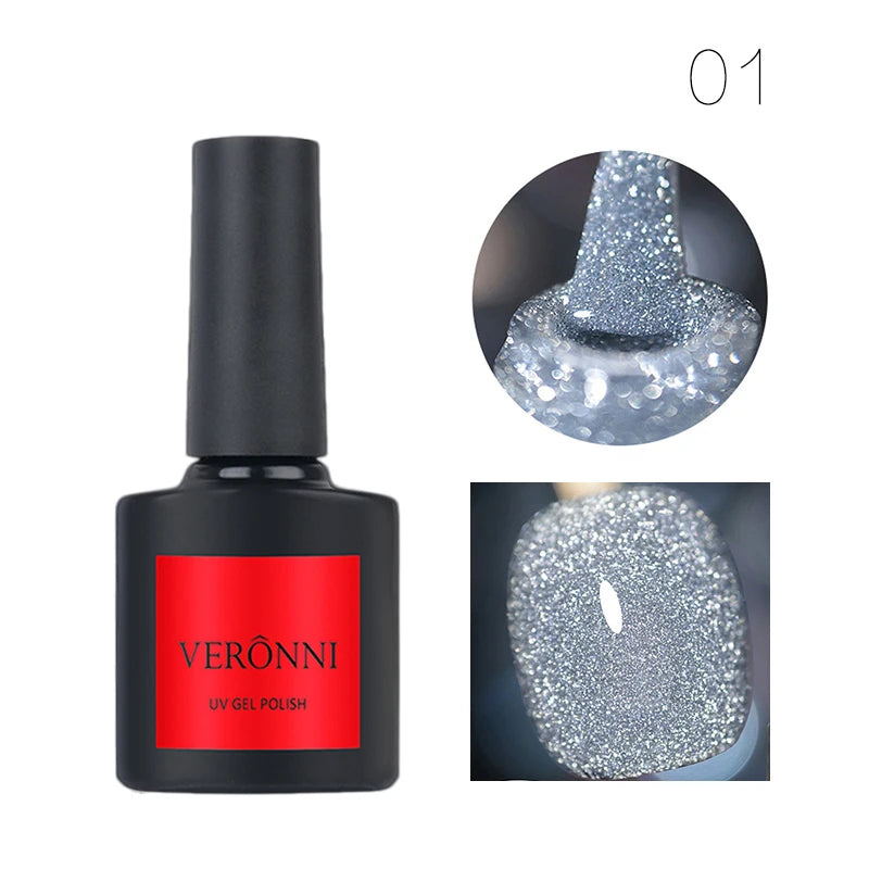 Reflective Glitter UV Gel Nail Polish for Manicure