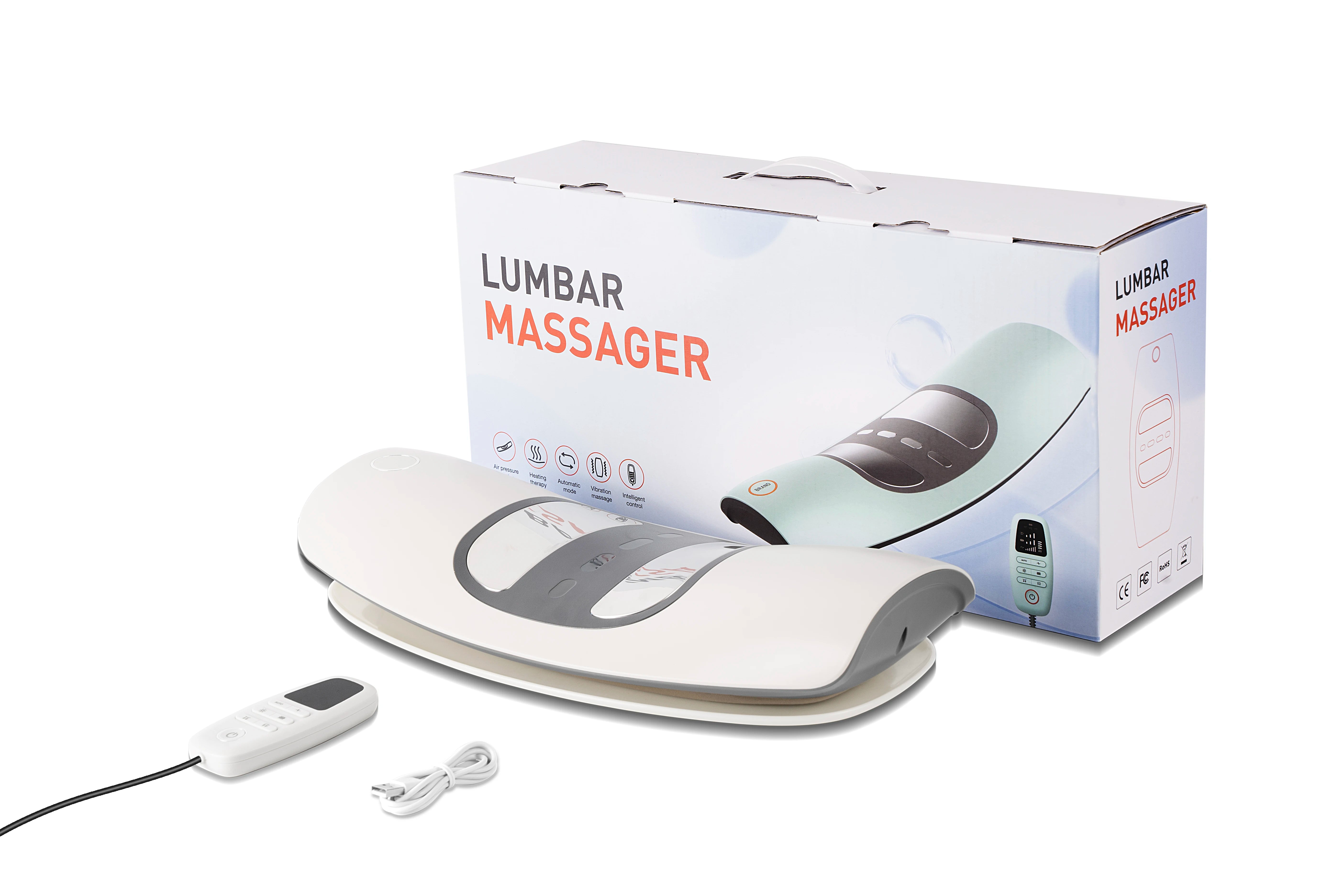 Electric Lumbar Back Stretcher with Airbag Traction - 16
