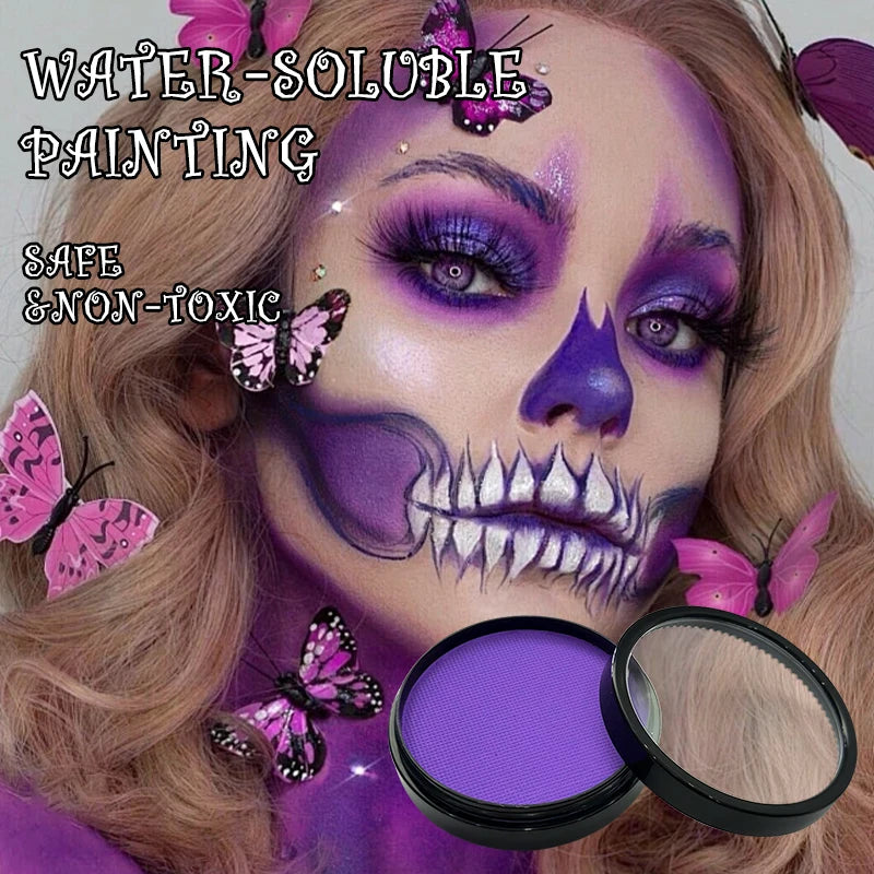 Professional Water-Based Face and Body Paint Set - 12
