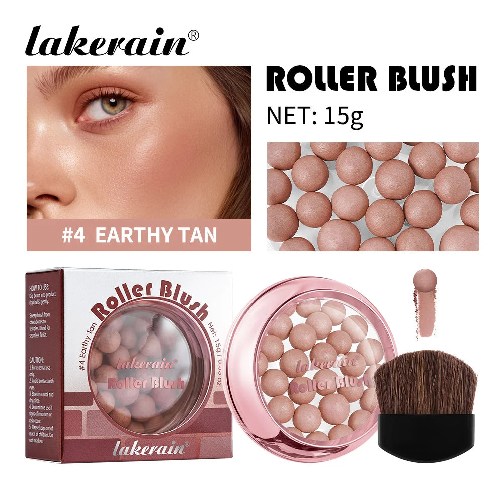 Shimmering Spherical Blush Powder Beads