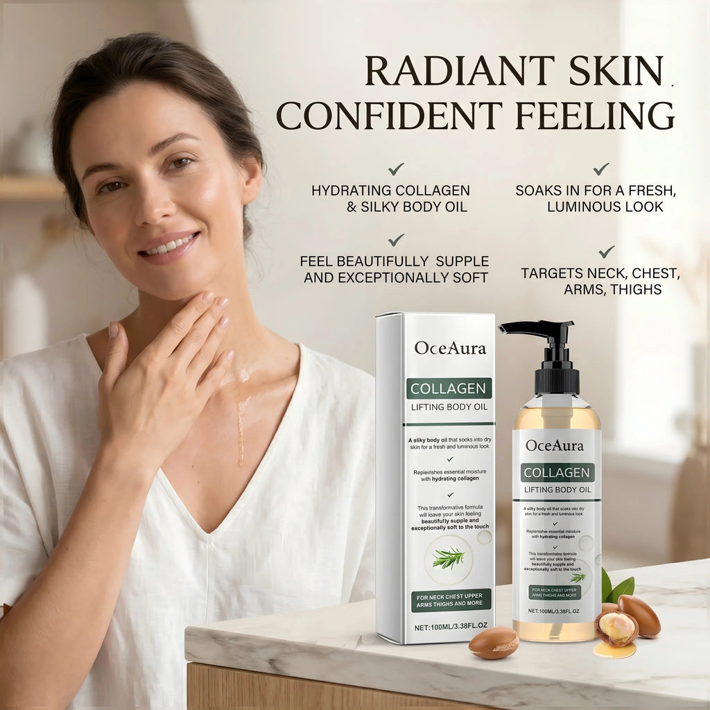 Collagen Firming Body Oil for Skin Tightening and Hydration