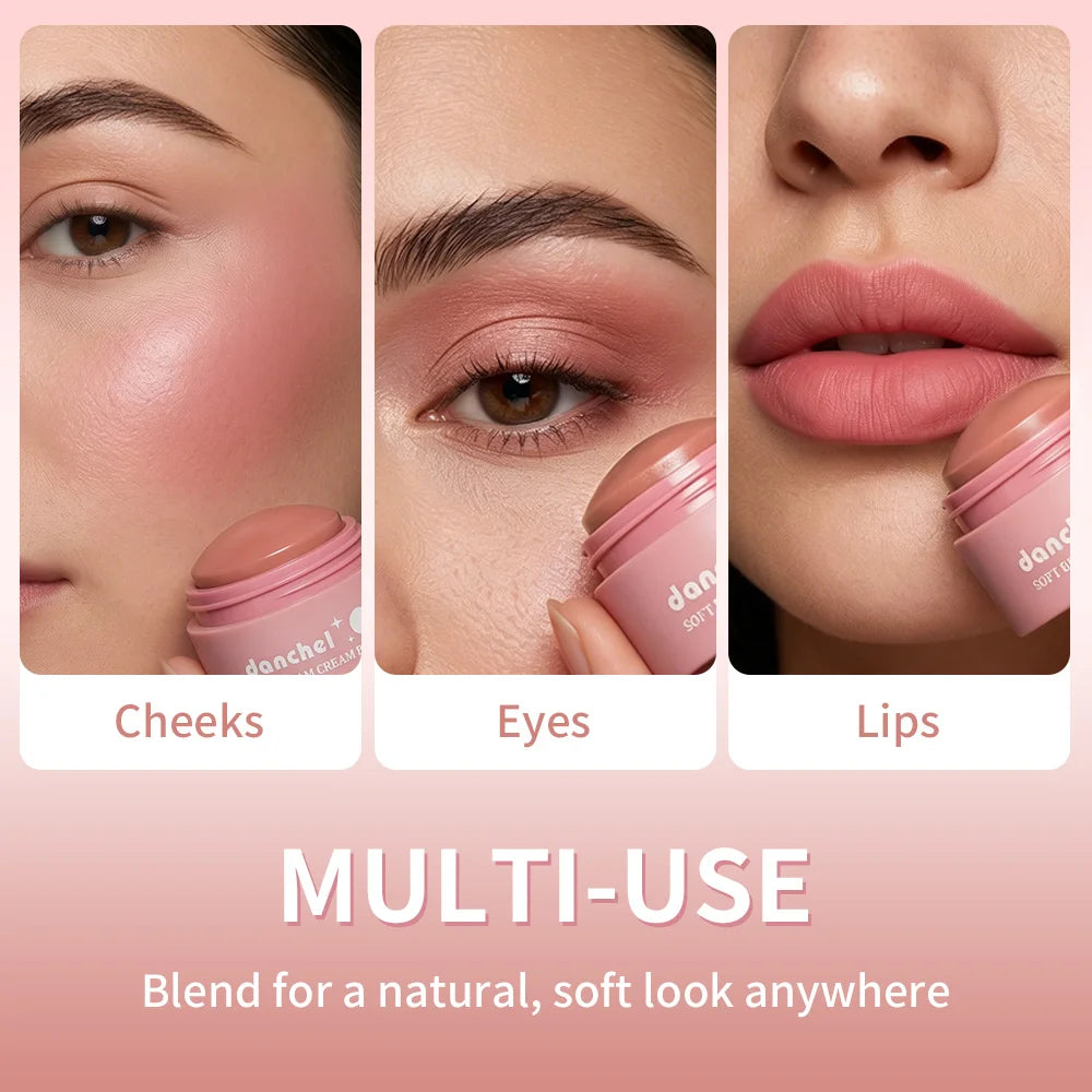 Soft Beam Multi-Use Cream Blush for Cheeks, Lips, and Eyes